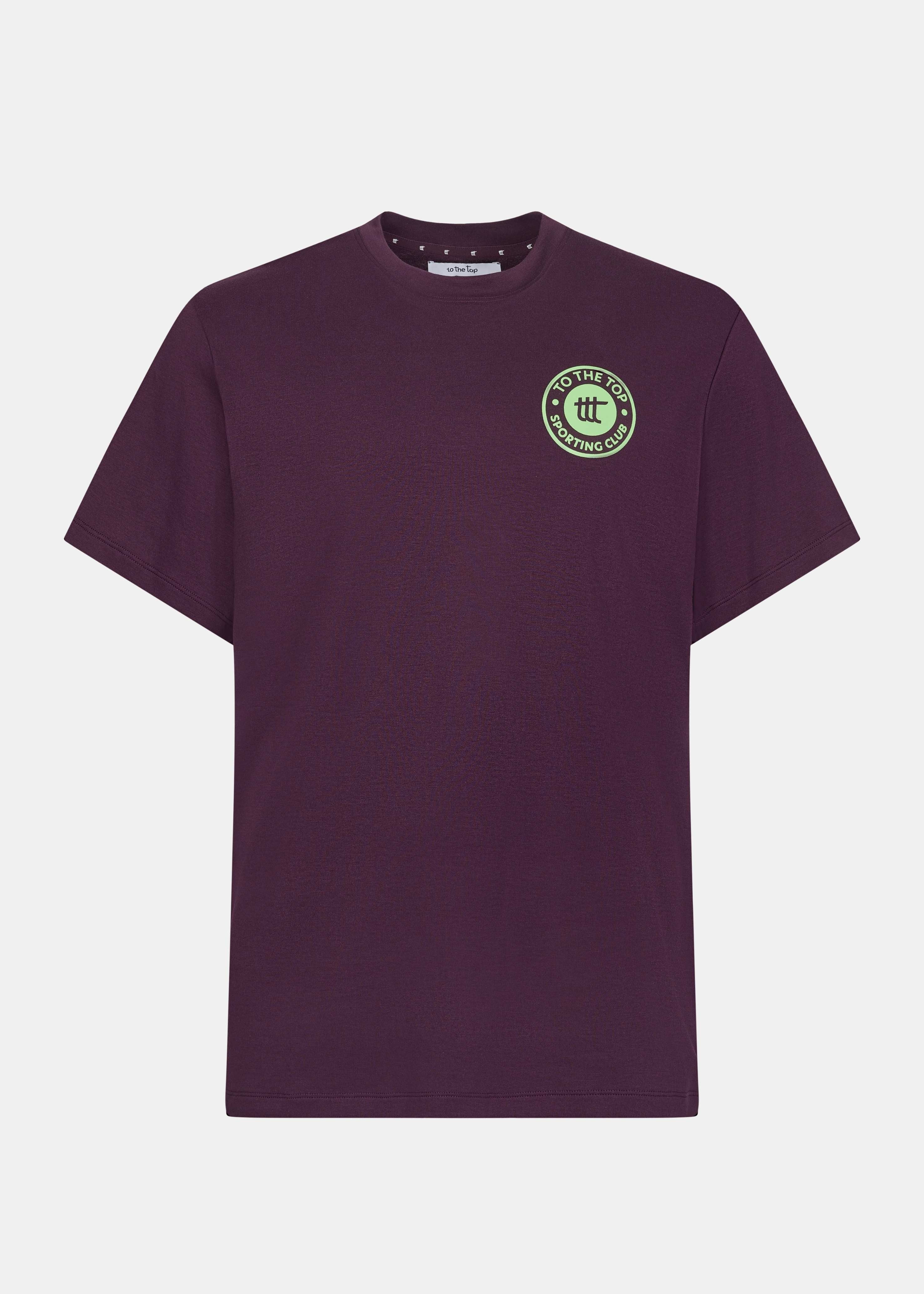 Sporting Club T-Shirt Plum