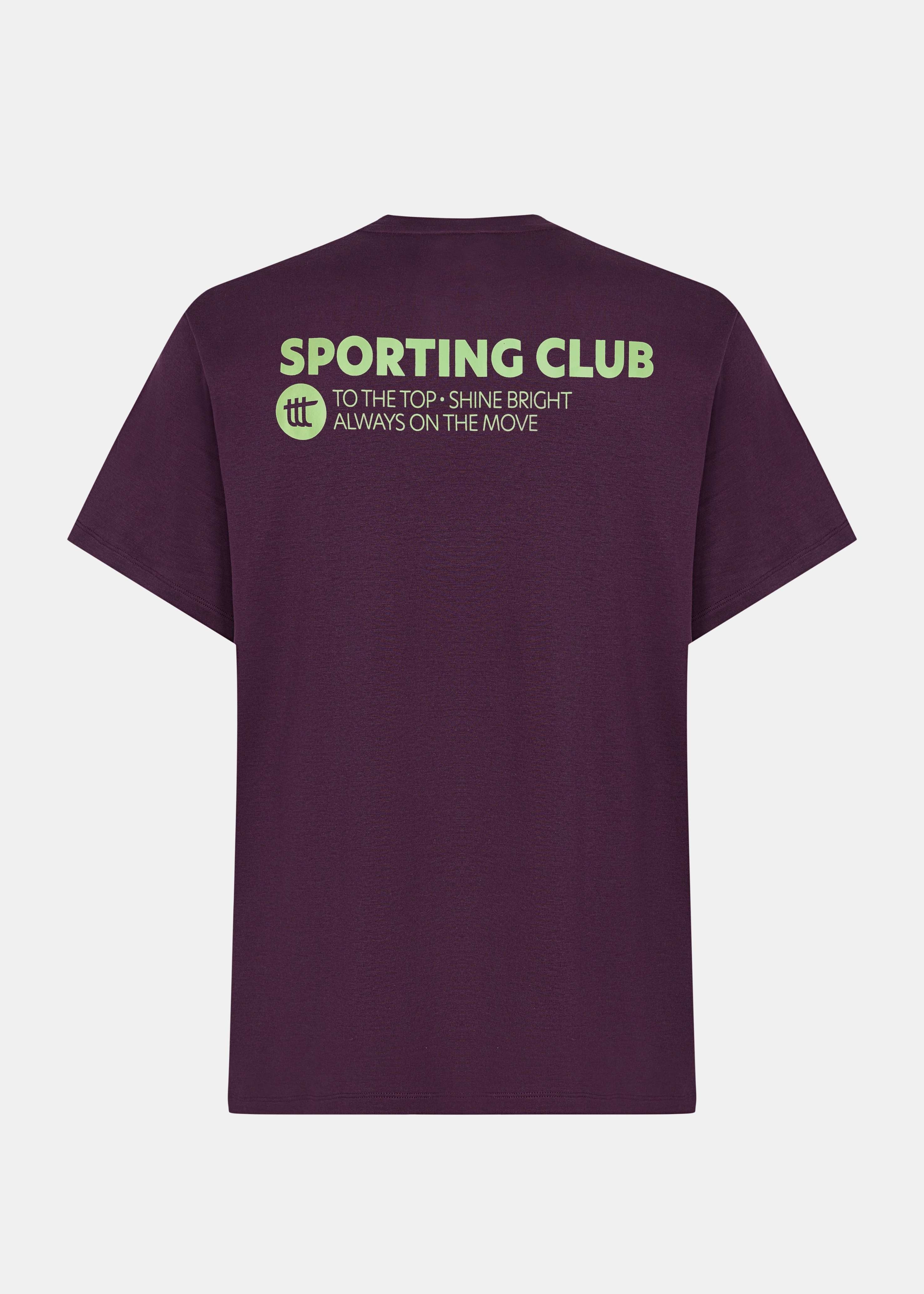 Sporting Club T-Shirt Plum