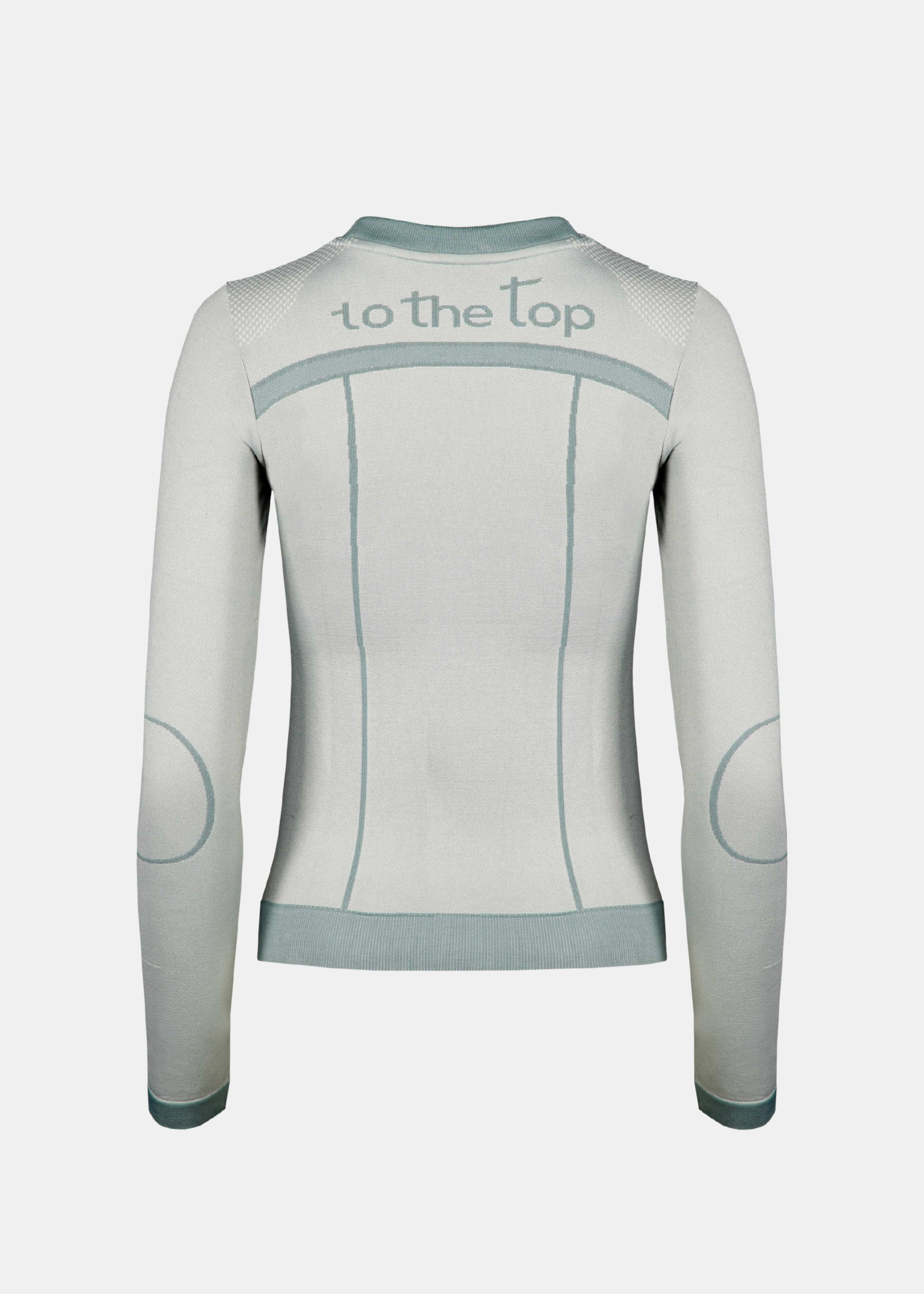 Seamless Long Sleeve Slate Blue