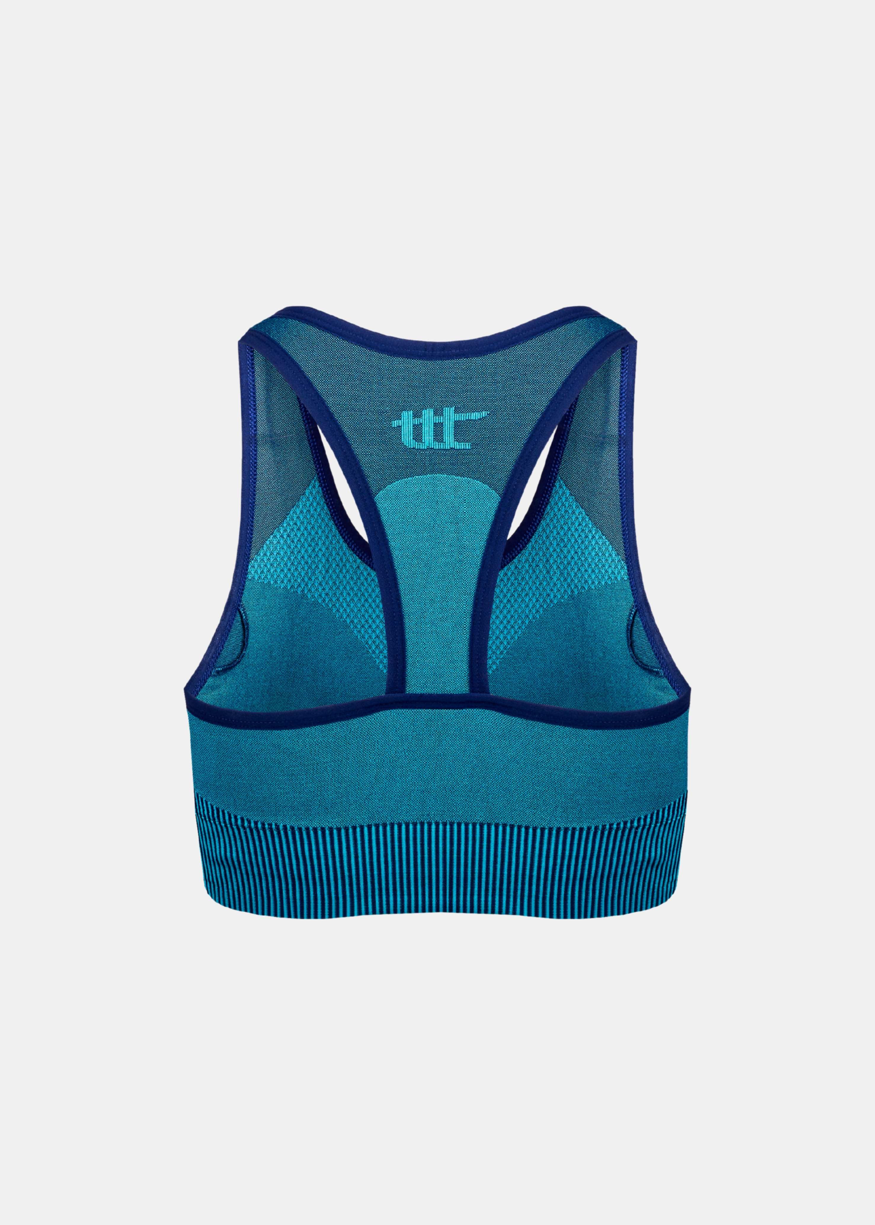 Seamless Sports Bra Aqua
