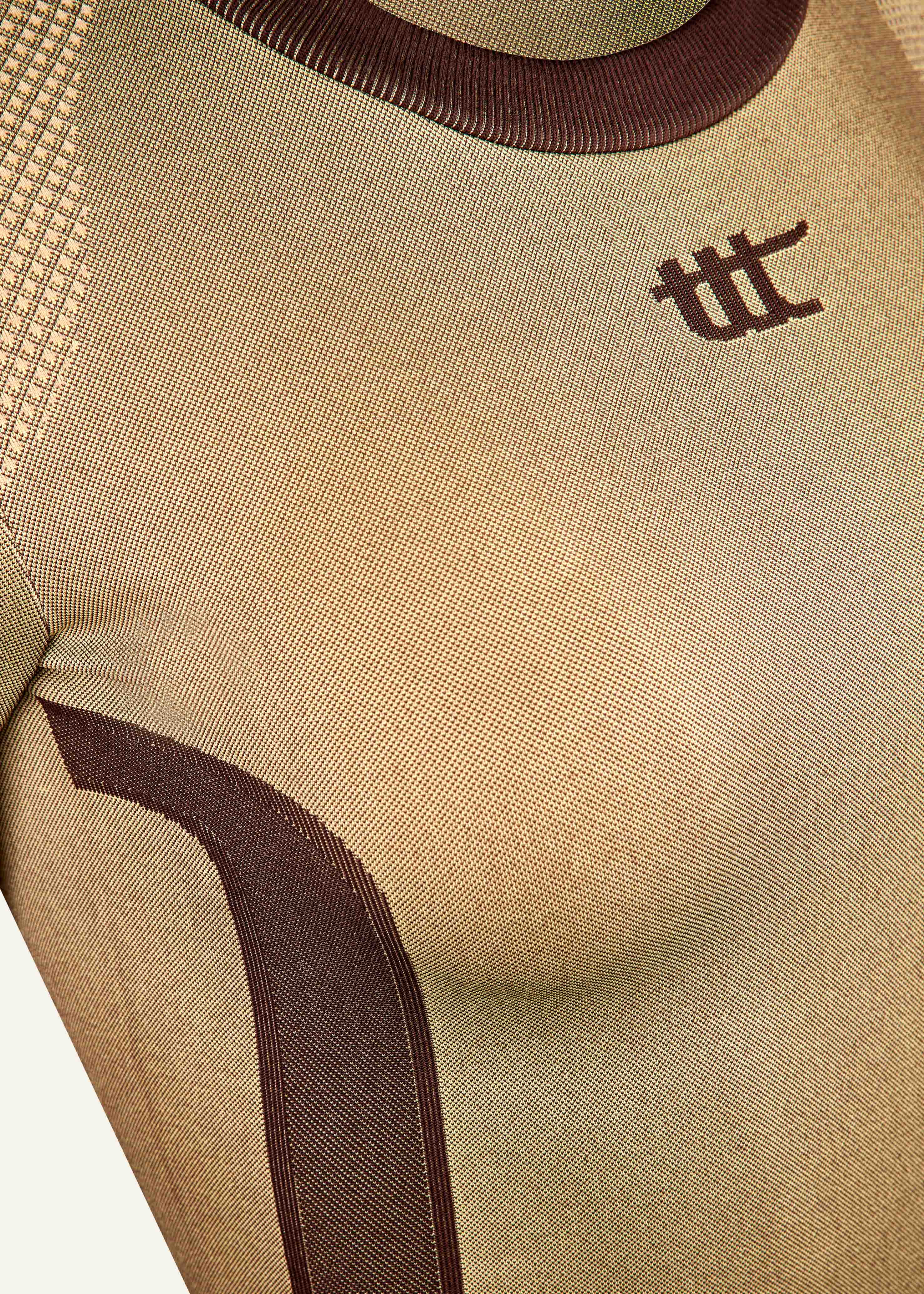 Seamless Long Sleeve Goldbraun