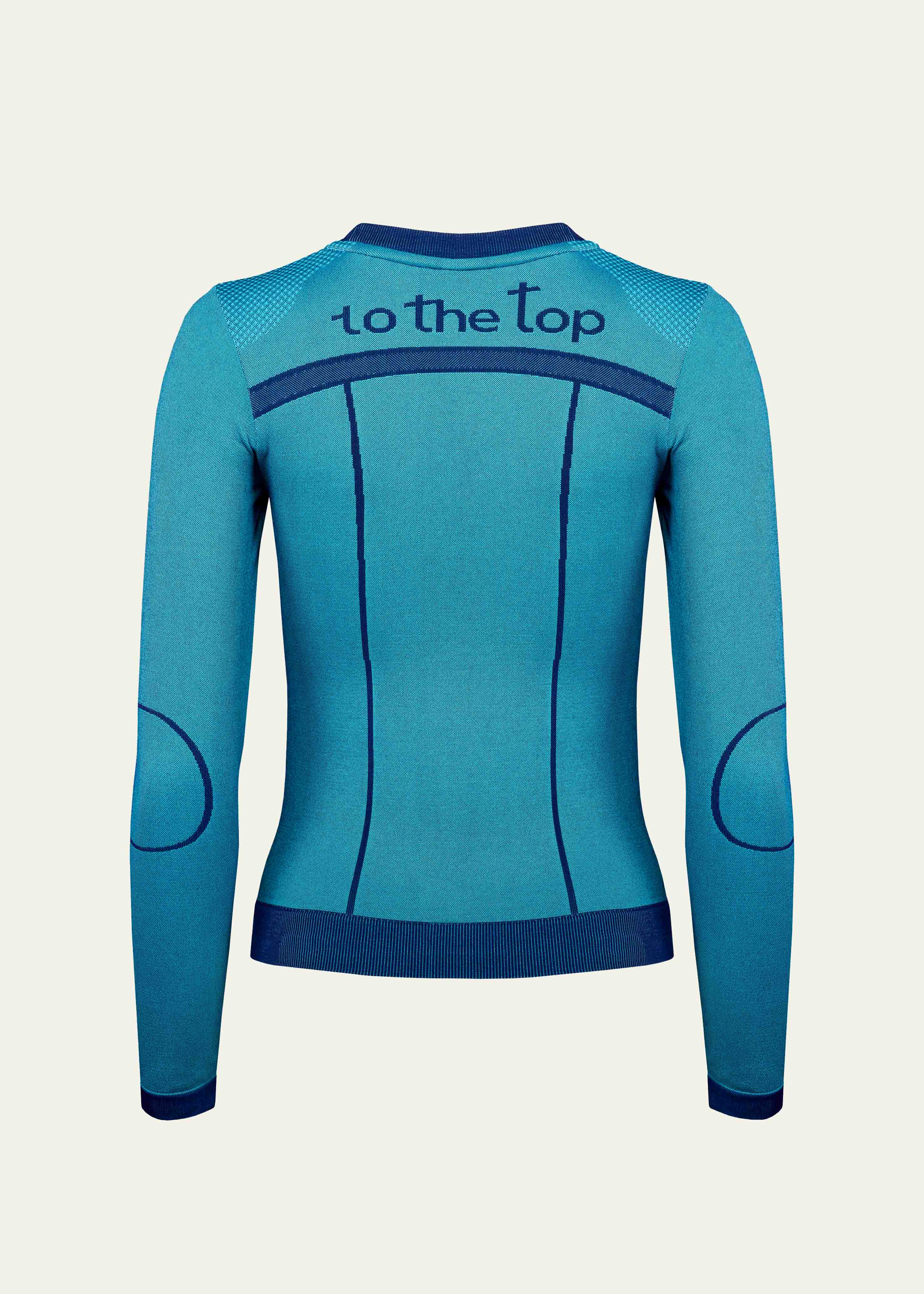Seamless Long Sleeve Aqua