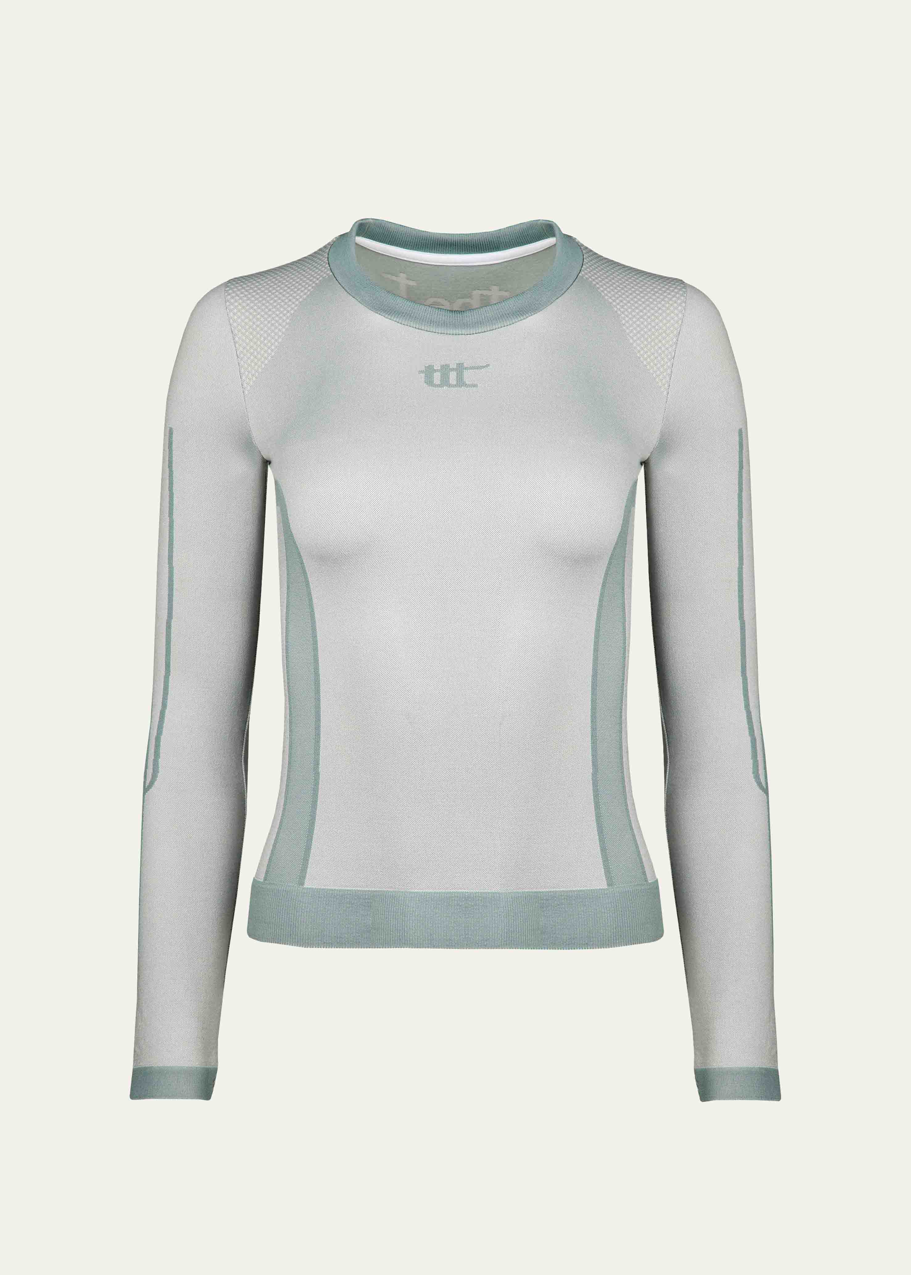 Seamless Long Sleeve Schieferblau