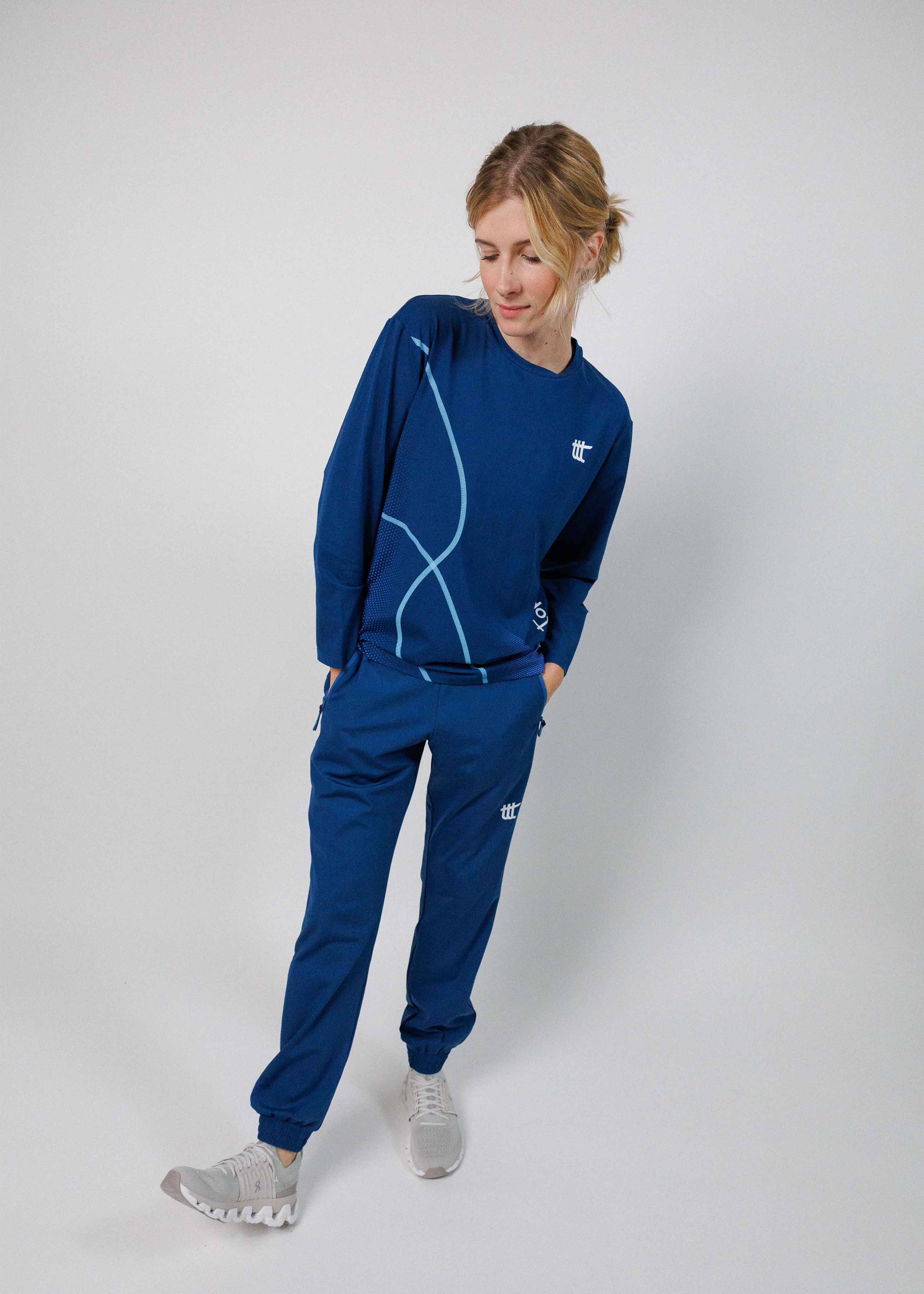 Pace Langarmshirt Damen Blau