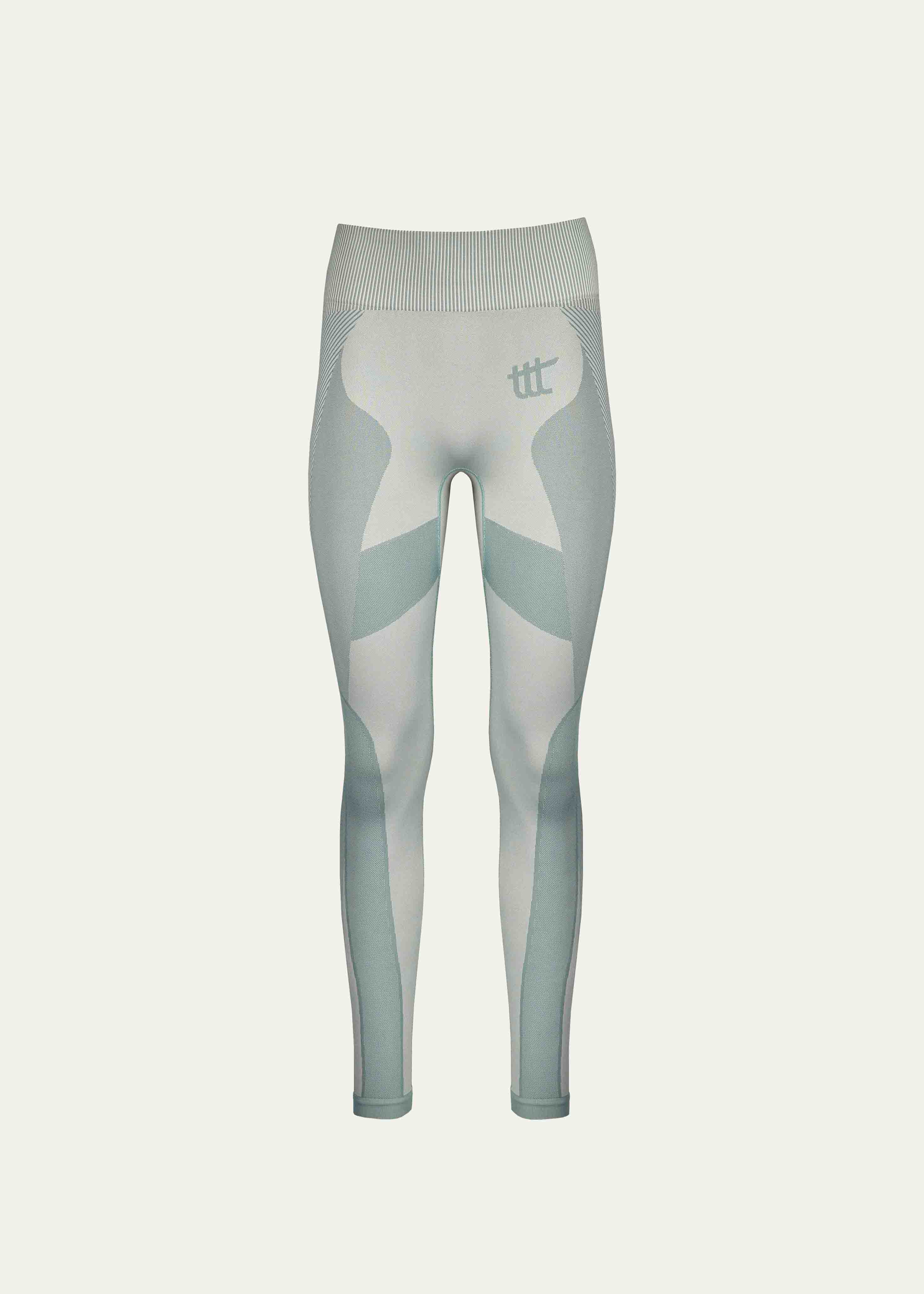 Seamless Leggings Schieferblau