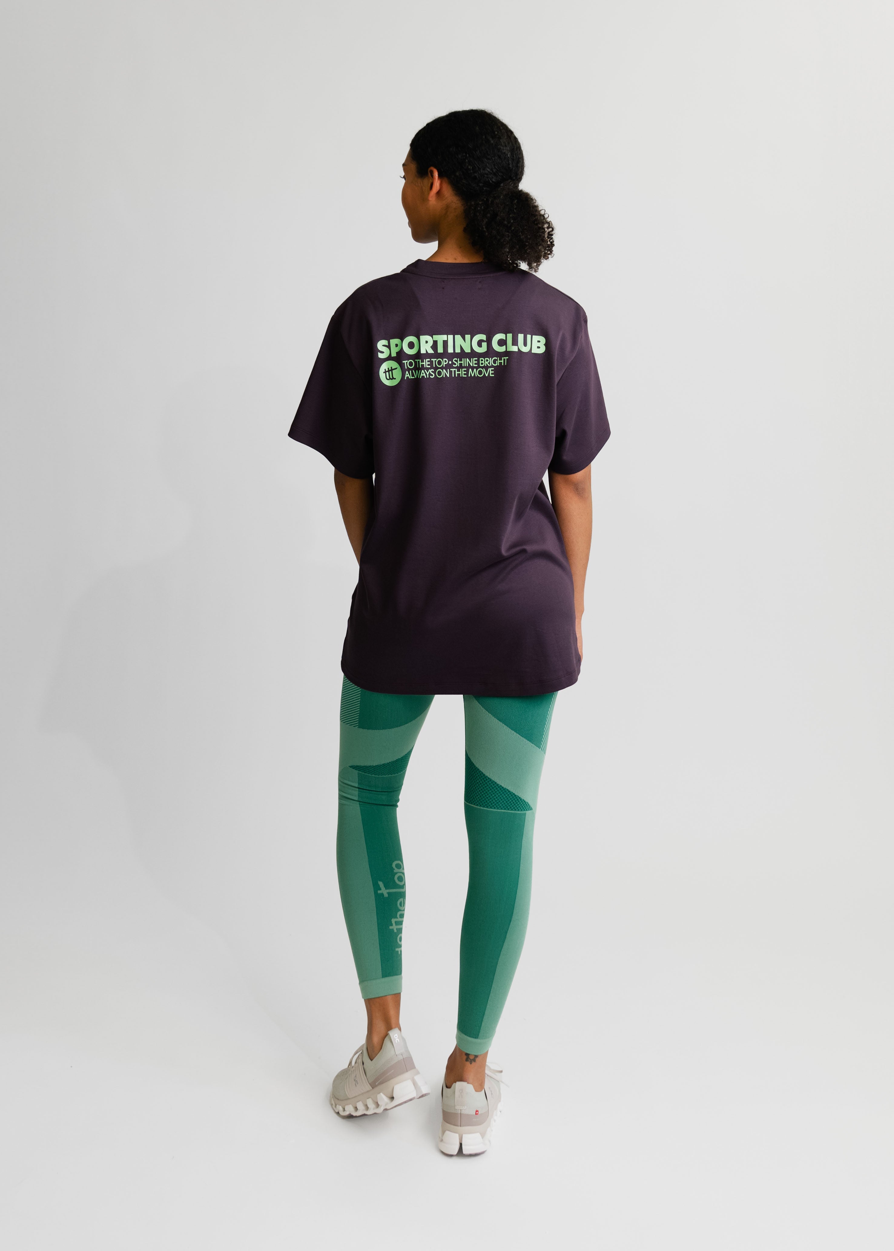 Sporting Club T-Shirt Plum