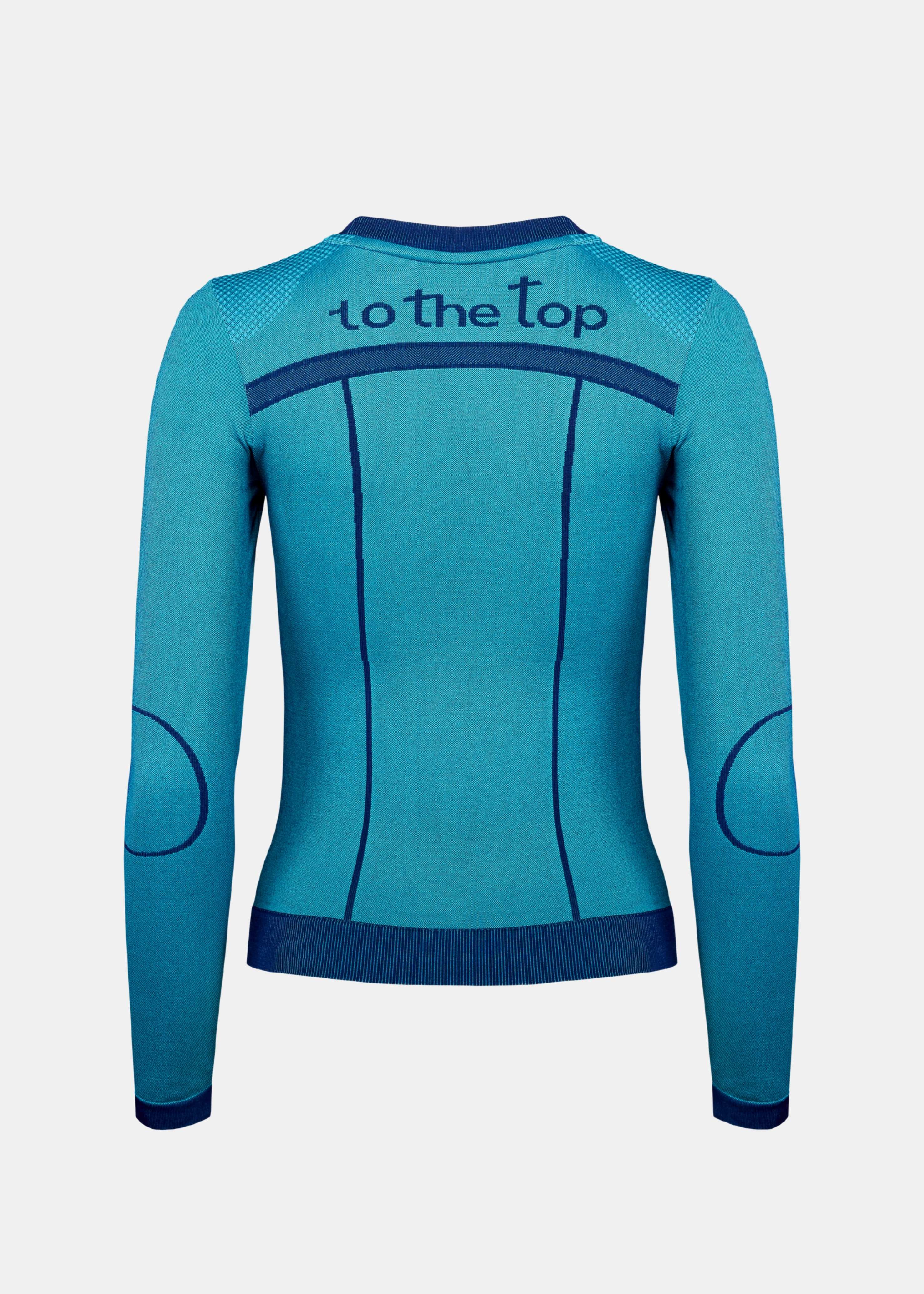 Seamless Long Sleeve Aqua