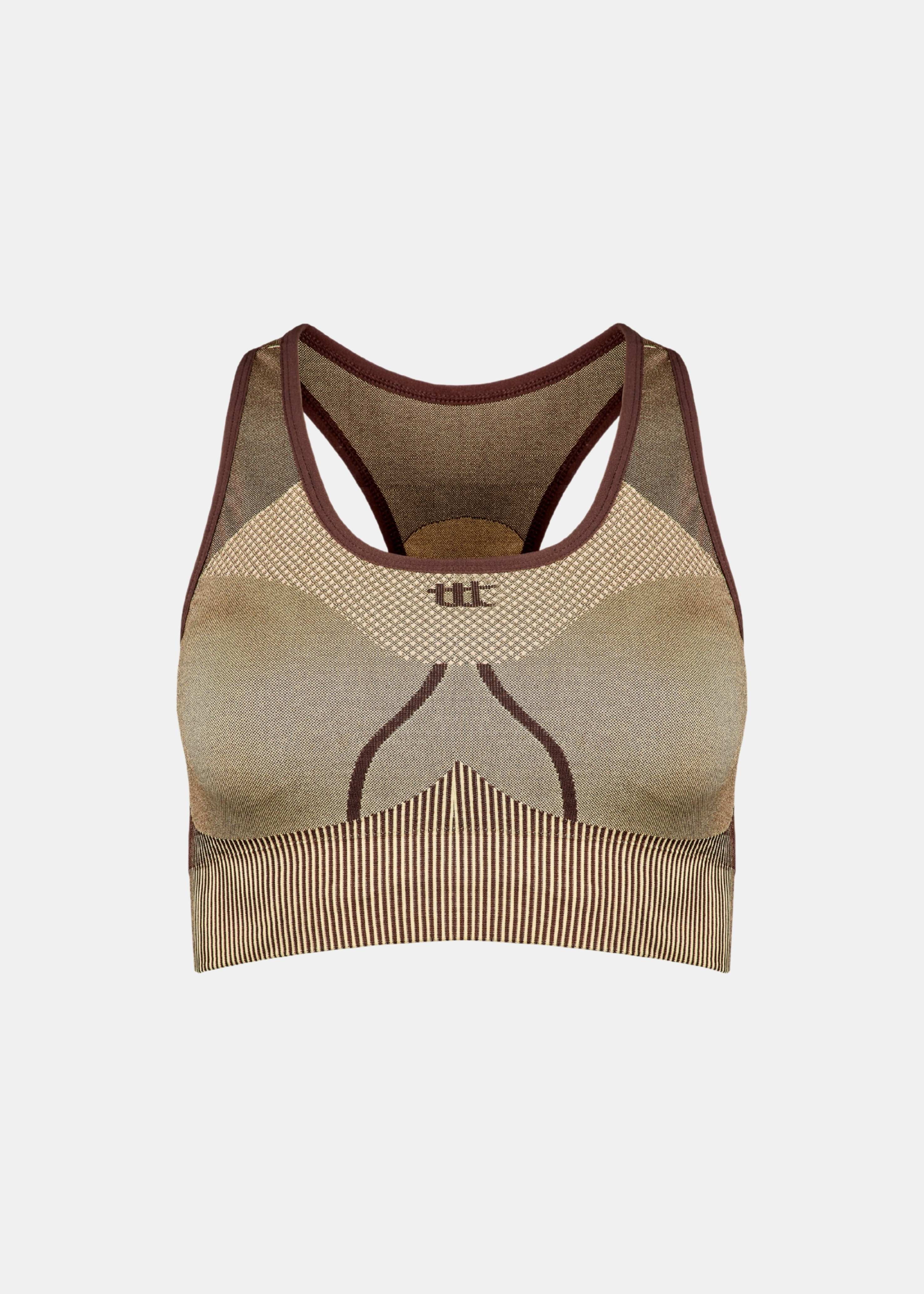 Seamless Sports Bra Goldenbrown