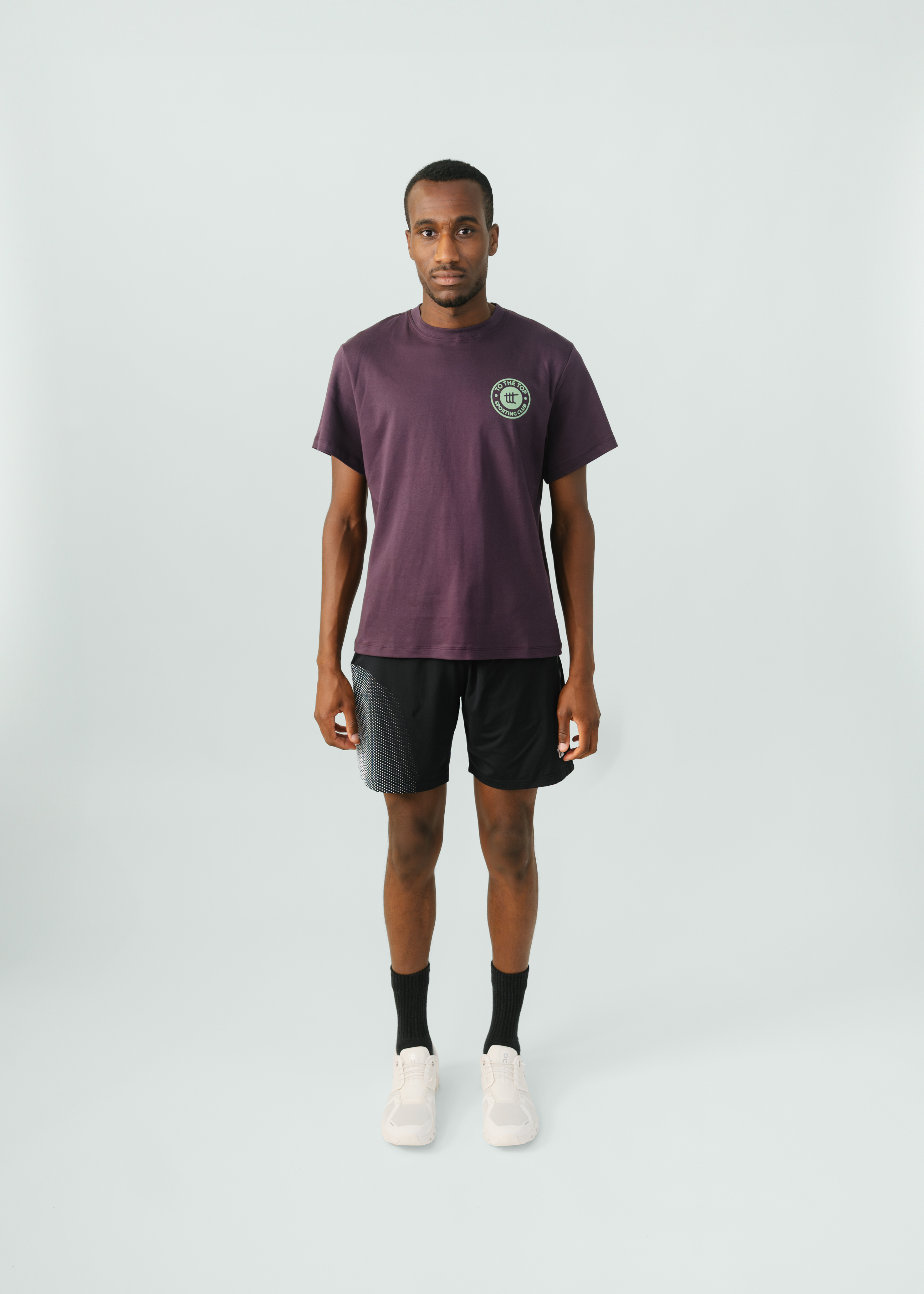 Sporting Club T-Shirt Plum