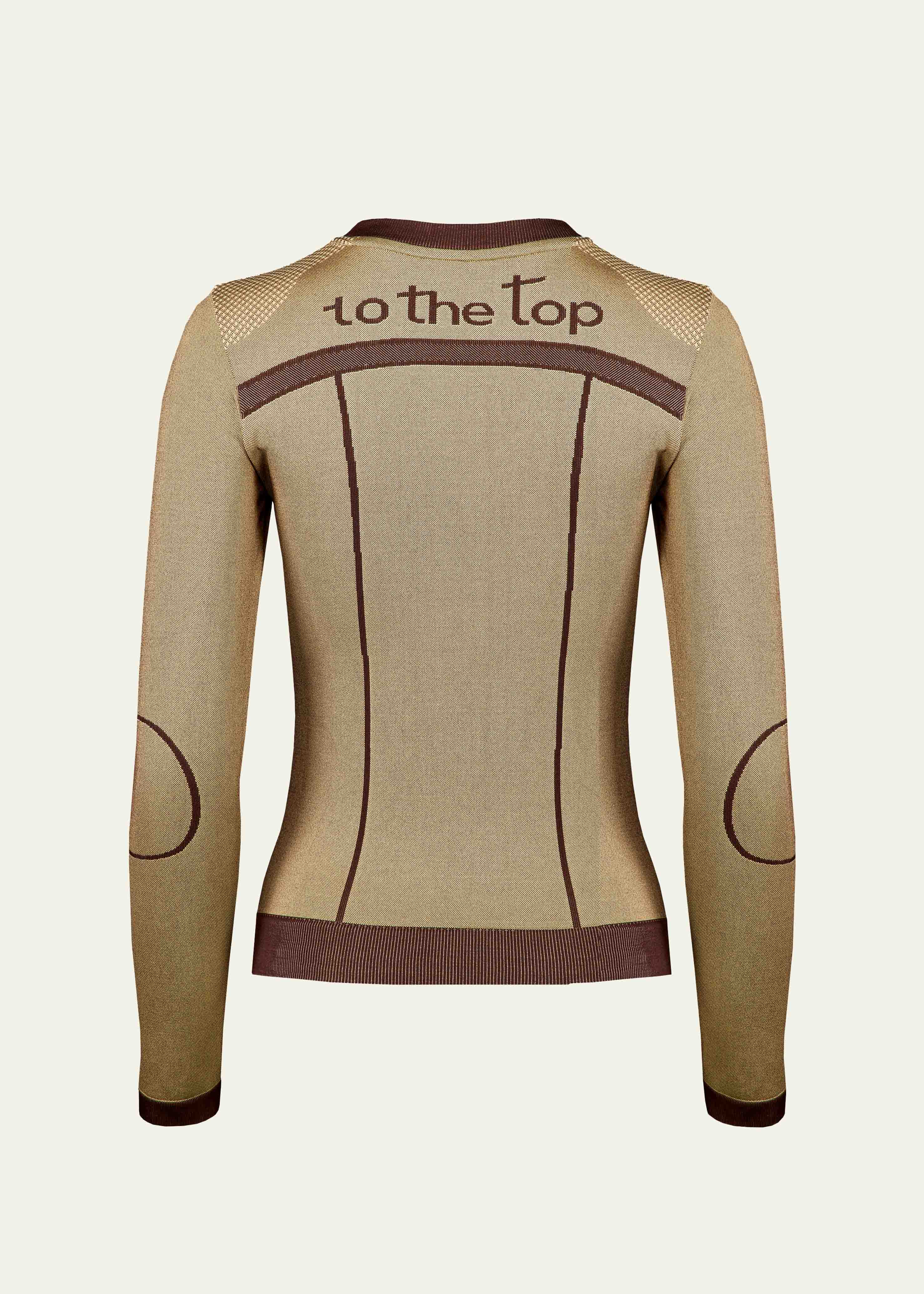 Seamless Long Sleeve Goldbraun