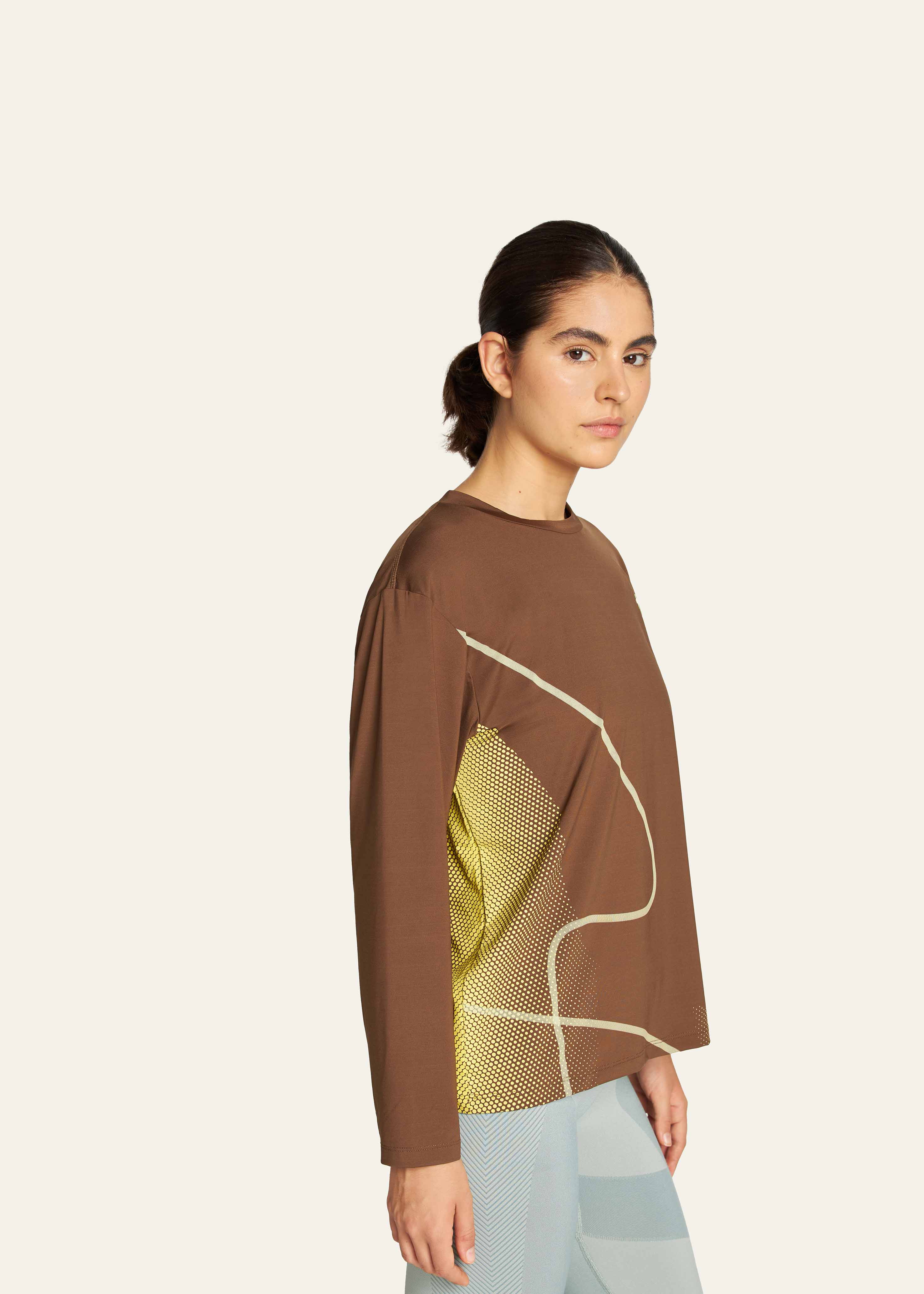 Pace Langarmshirt Damen Braun