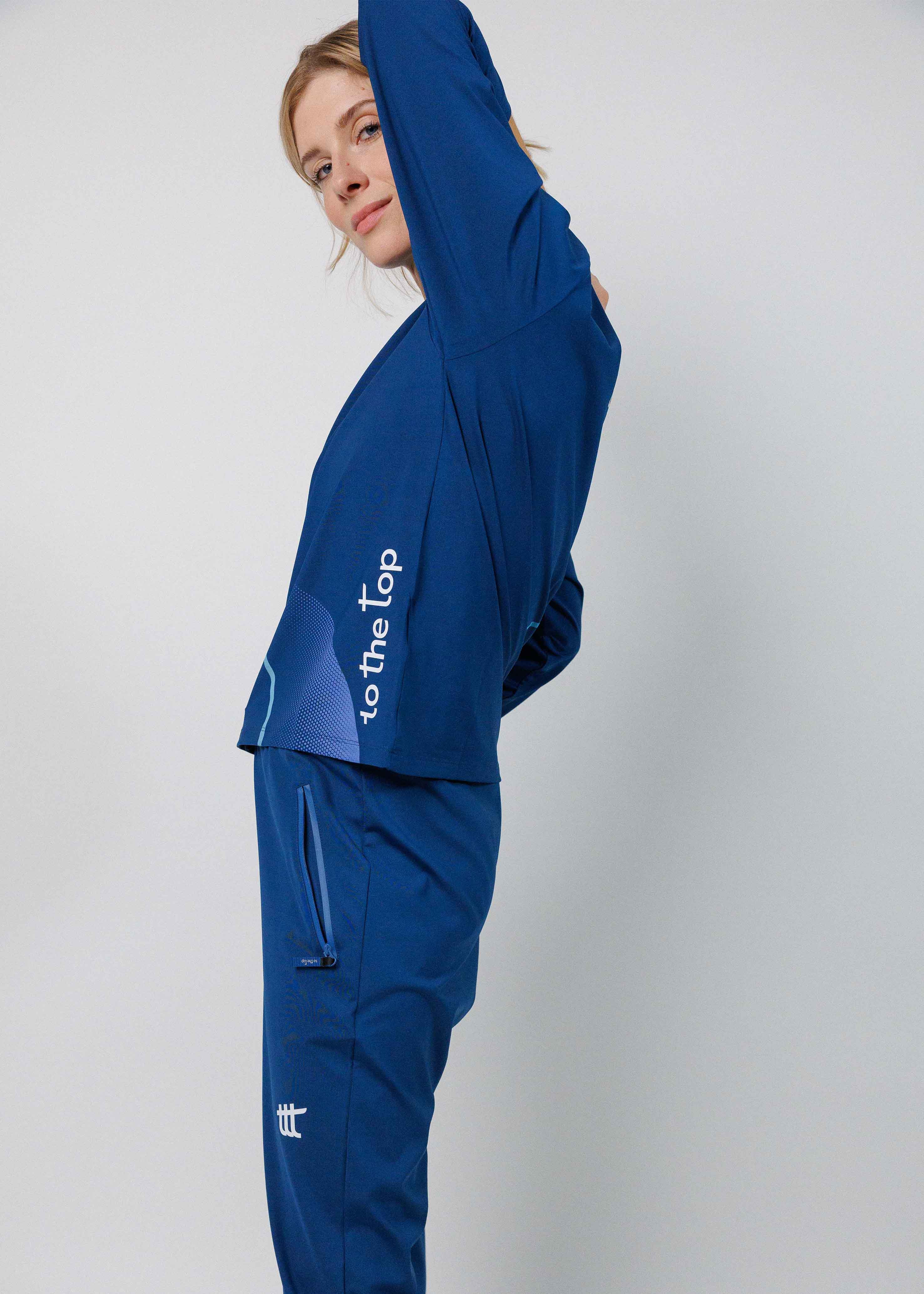 Pace Langarmshirt Damen Blau