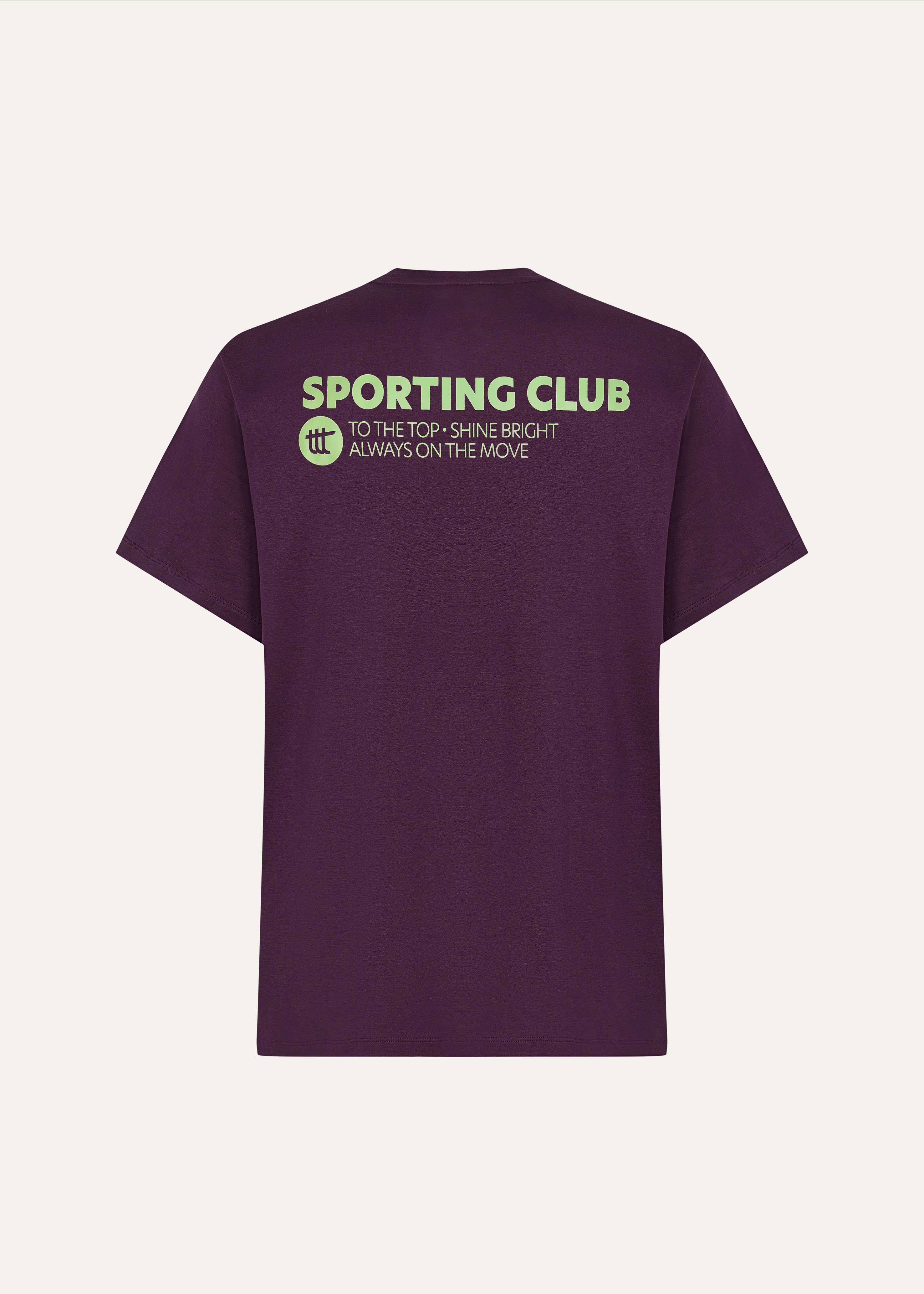 Sporting Club T-Shirt Plum