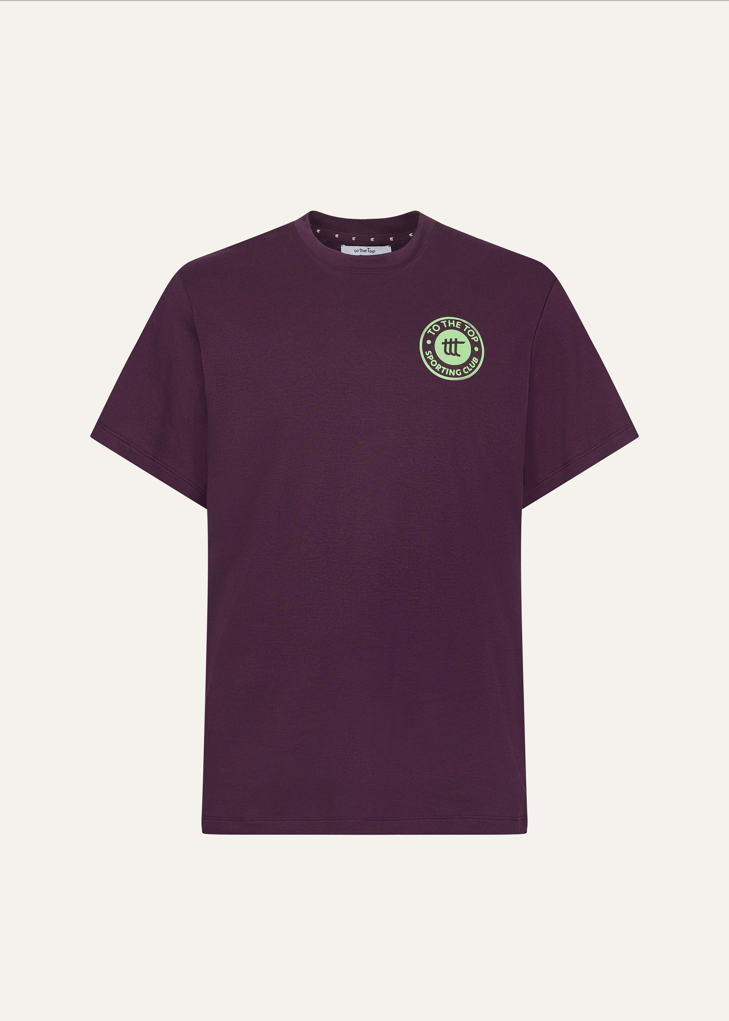 Sporting Club T-Shirt Plum
